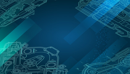 Physical systems, cloud computing, cognitive computing industry 4.0 infographic. Cyber Technology Systems concept. Infographic of industry 4.0.