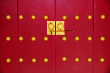 Chinese red door