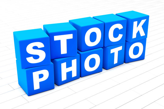 Stock Photo word illustration