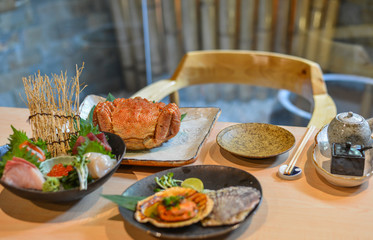 Grilled fish in Japanese meal