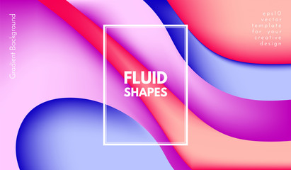 Abstract Colorful Shapes with 3d Effect.