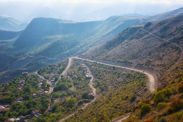 Armenia, view from the cableway to Wings of Tatev