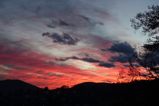 Abendrot &uuml;ber kalkleiten