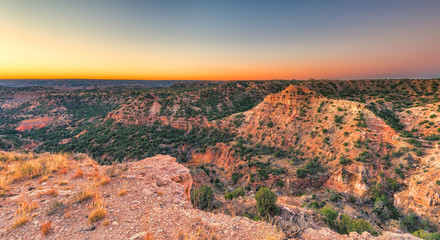 Sunrise at Palo Duro Canyon, TX
