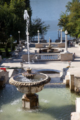 Moldova, la città di Chisinau. Il parco e il lago.