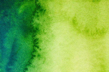 green watercolor background with a watercolor texture
