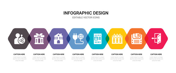 simple set of  , diskette, calendar, newspaper icons, contains such as icons cancel, home, box, share and more. 64x64 pixel perfect. editable vector set