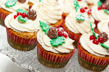 Gingerbread cupcake for christmas