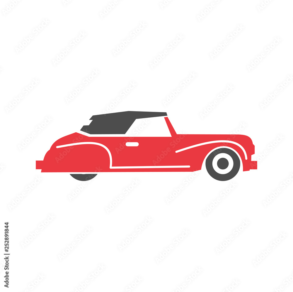 Poster Car icon on background for graphic and web design. Simple vector sign. Internet concept symbol for website button or mobile app.