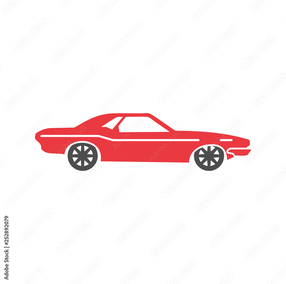 Poster Car icon on background for graphic and web design. Simple vector sign. Internet concept symbol for website button or mobile app.