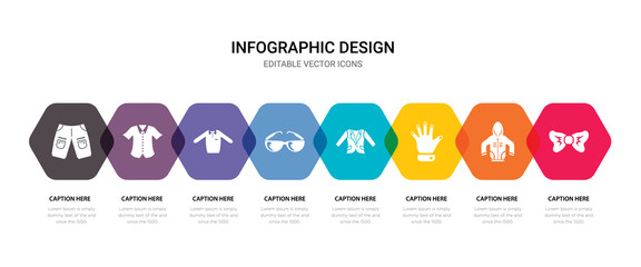 simple set of bow tie, hooded jacket, wool gloves, oxford wave blazer icons, contains such as icons pilot sunglasses, sweater, formal shirt, chino shorts and more. 64x64 pixel perfect. editable