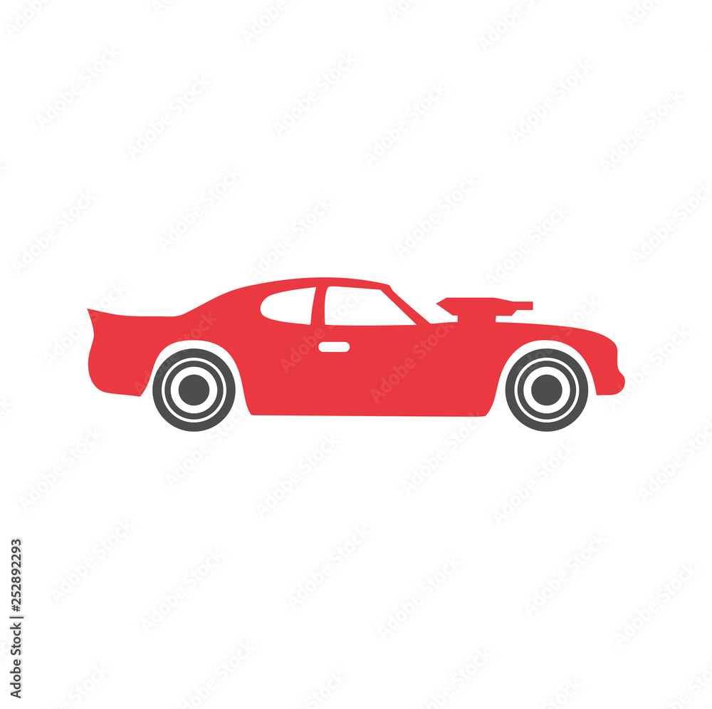 Poster car icon on background for graphic and web design. simple vector sign. internet concept symbol for w