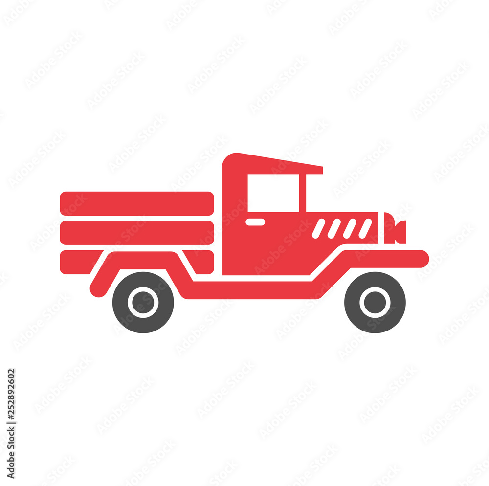 Poster car icon on background for graphic and web design. simple vector sign. internet concept symbol for w