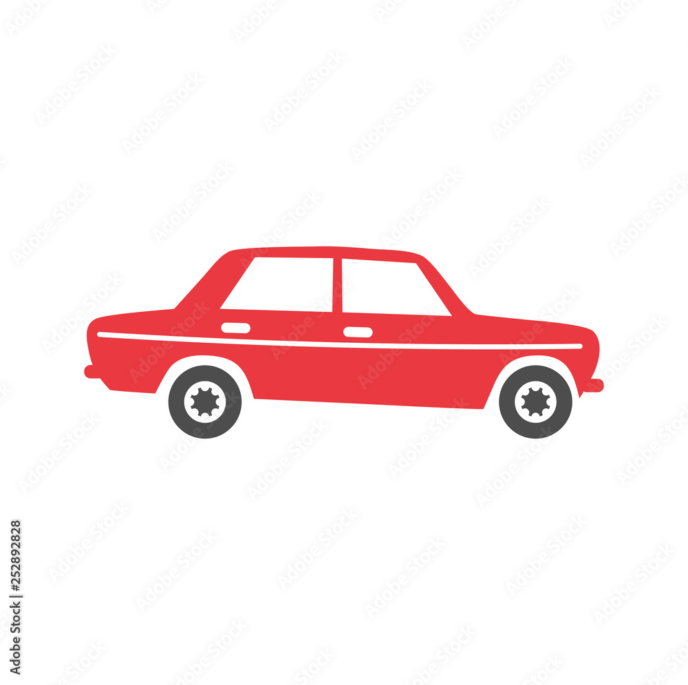Poster Car icon on background for graphic and web design. Simple vector sign. Internet concept symbol for website button or mobile app.