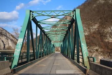Old iron green bridge