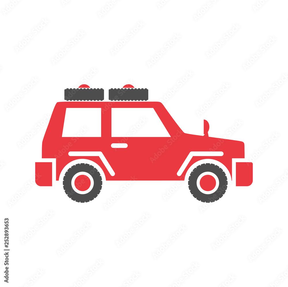 Poster Car icon on background for graphic and web design. Simple vector sign. Internet concept symbol for website button or mobile app.