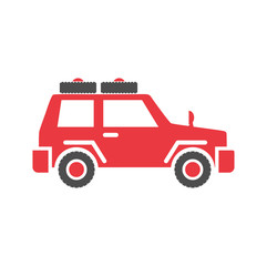 Car icon on background for graphic and web design. Simple vector sign. Internet concept symbol for website button or mobile app.