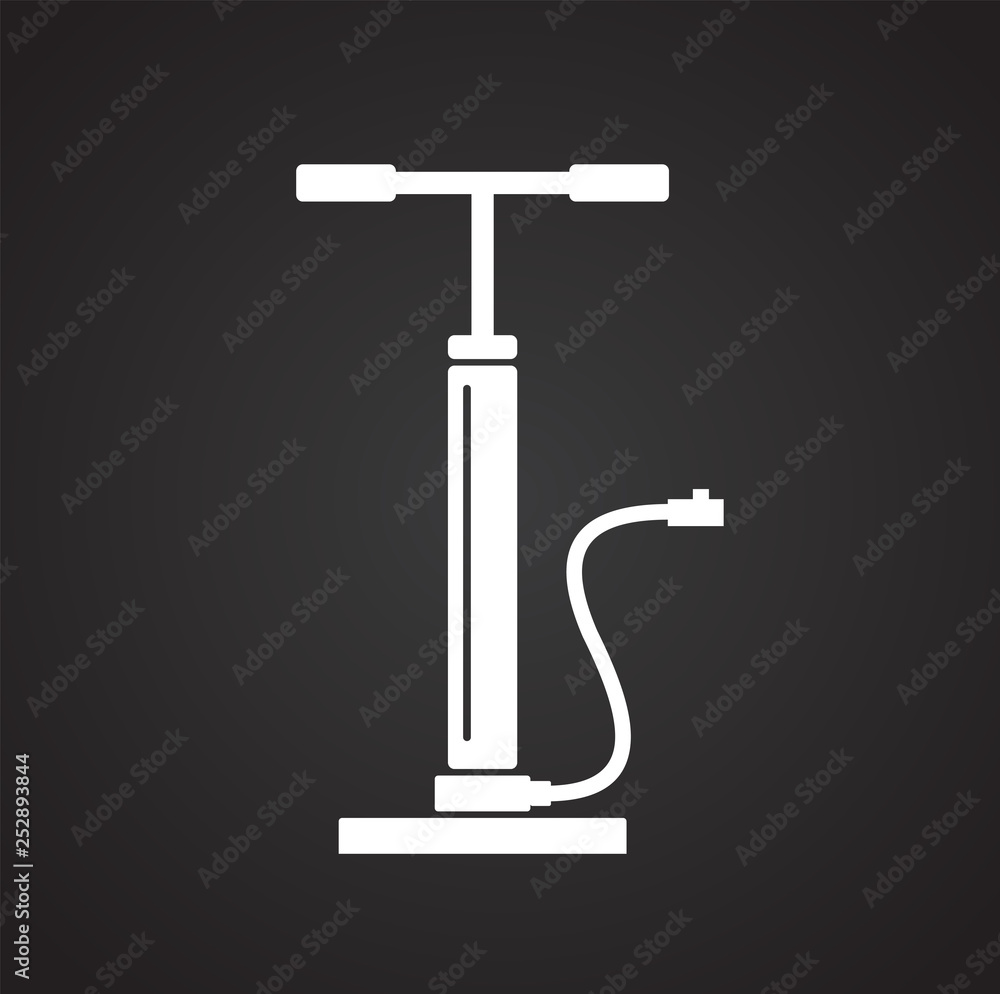 Poster Car pump icon on background for graphic and web design. Simple vector sign. Internet concept symbol for website button or mobile app.