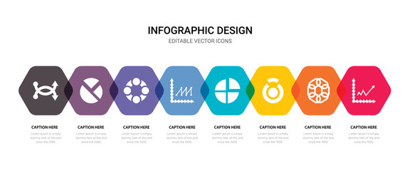 simple set of line chart, interlocking, pie chart, pie chart icons, contains such as icons line chart, pie shuffle and more. 64x64 pixel perfect. editable vector set