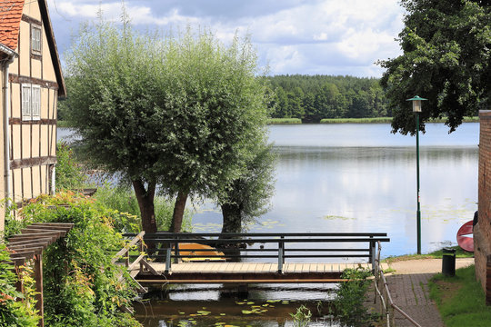 The painter corner in Lychen in the Uckermark