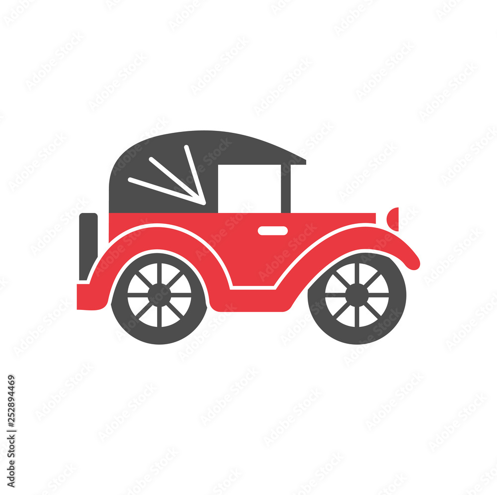 Poster Car icon on background for graphic and web design. Simple vector sign. Internet concept symbol for website button or mobile app.