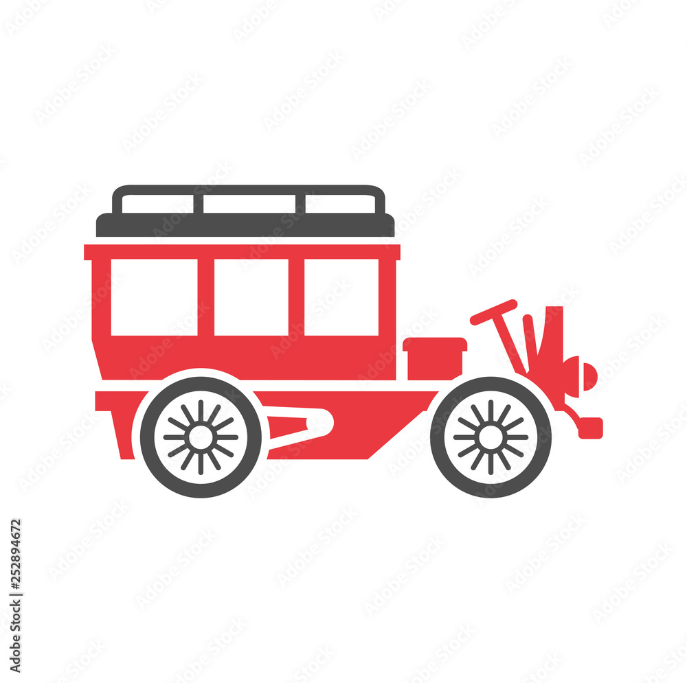 Poster Car icon on background for graphic and web design. Simple vector sign. Internet concept symbol for website button or mobile app.
