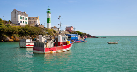 Port breton de Doëlan dans le Finistère - obrazy, fototapety, plakaty