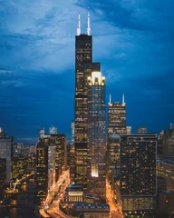 Rolgordijnen Chicago Tall © Drone Dood