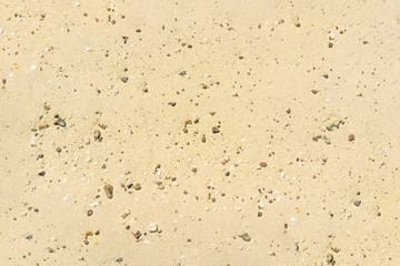 Beach sand texture with small rock for background