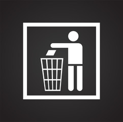 Packaging symbol on background for graphic and web design. Simple vector sign. Internet concept symbol for website button or mobile app.