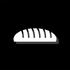 Bread icon flat