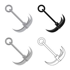 Vector design of mountaineering and peak icon. Set of mountaineering and camp vector icon for stock.