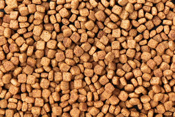 Background of dry pet food