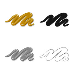 Obraz premium Vector illustration of burger and sandwich symbol. Collection of burger and slice vector icon for stock.