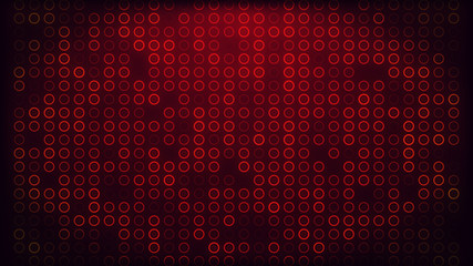 4K Red Dot On Black Background Animation Background Seamless Loop. 4K technical  data science ...
