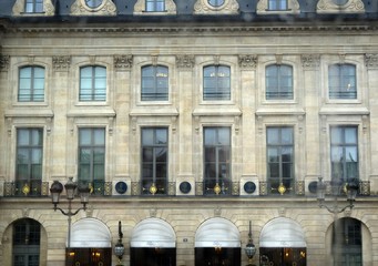   Landscape in the rainy season. Rain in the city.