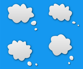 Talk dialog cloud. 