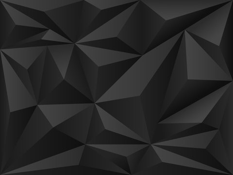Dark polygon 3d background
