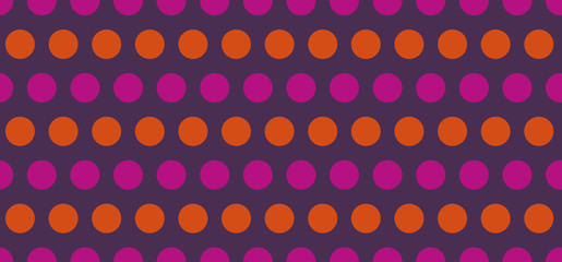 Orange Pink and Purple Polka Dot Background