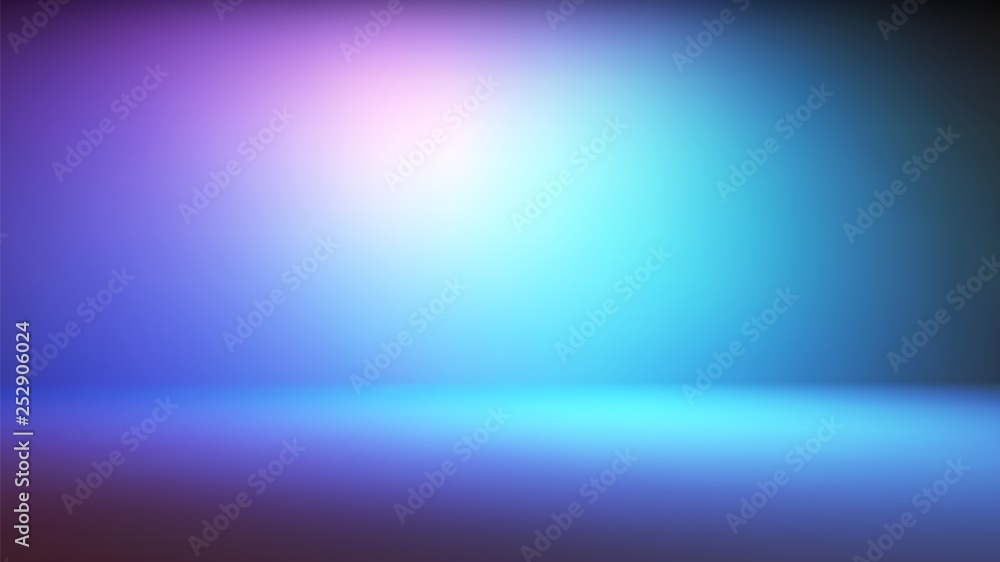 Wall mural colorful neon gradient studio backdrop with empty space for your content