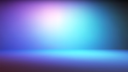 Fototapeta Colorful neon gradient studio backdrop with empty space for your content obraz