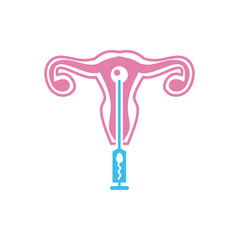 IVF icon on background for graphic and web design. Simple vector sign. Internet concept symbol for website button or mobile app.