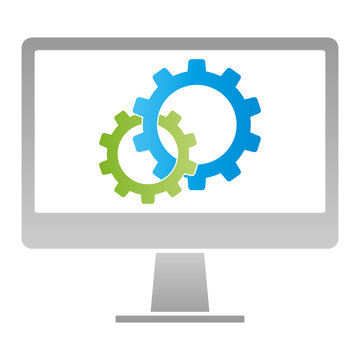 Computer und Zahnr&auml;der, Computer Logo