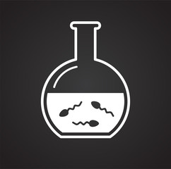 IVF icon on background for graphic and web design. Simple vector sign. Internet concept symbol for website button or mobile app.