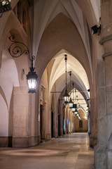 Fototapeta premium Krakow by night in Poland.