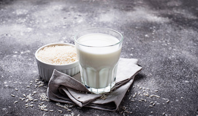 Non-dairy lactose free rice milk