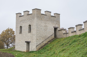 Fototapeta na wymiar Wachturm eines Römerkastell
