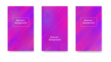 Gradient, neon, lines, forms. Vector. Color geometric gradient, futuristic background. Digital cover in a minimalist style.