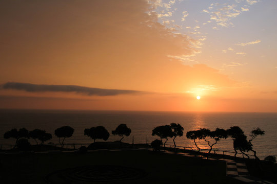 Sunset Miraflores Lima