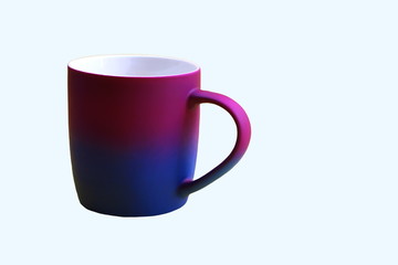 large unusual mug for hot tea or cocoa